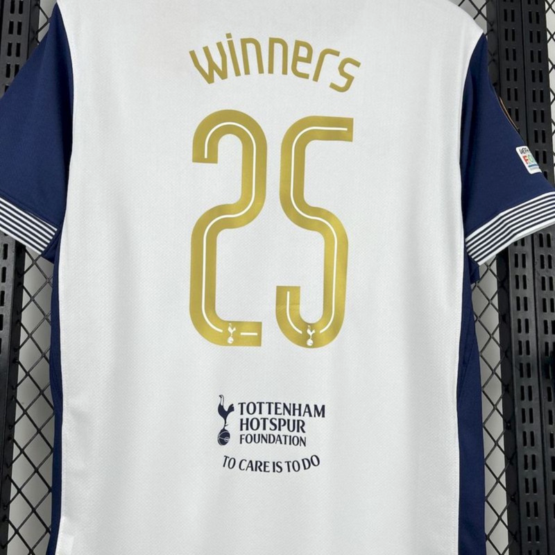 2024/25 Tottenham Hotspur Home Europa League Winners jersey Fan version