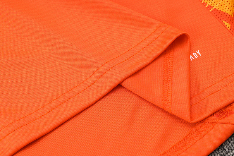 24/25 Manchester United Orange Long-sleeved half-pull training kit Football team kit