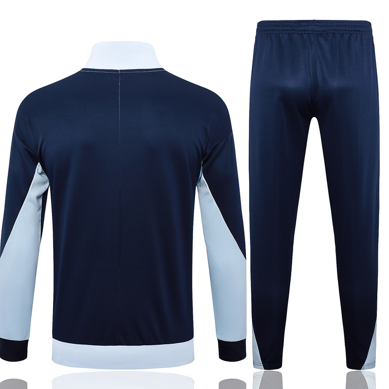2024/25 France Blue Jacket Training Suit Set Football Team Shirt Sports Fashion