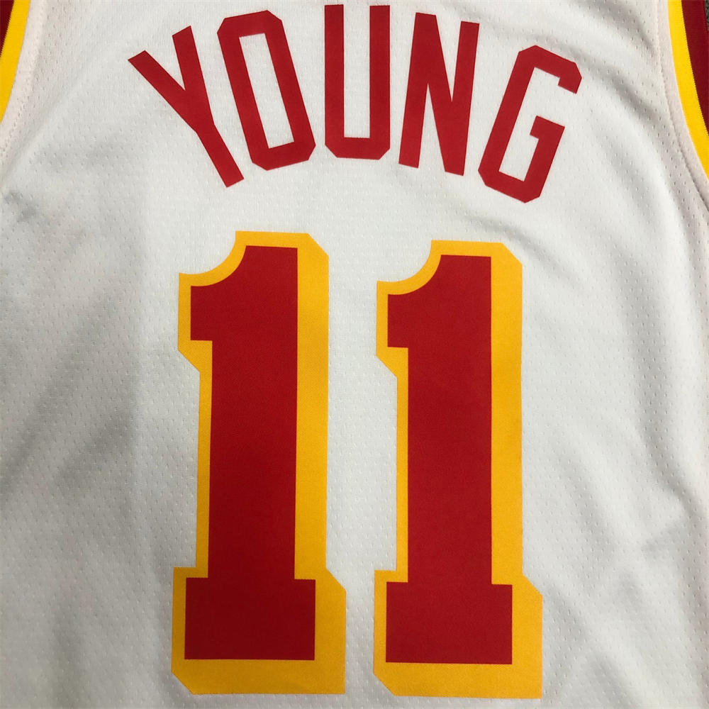 NBA Altanta Hawks Round Neck White Jersey YOUNG#11 S-XXL