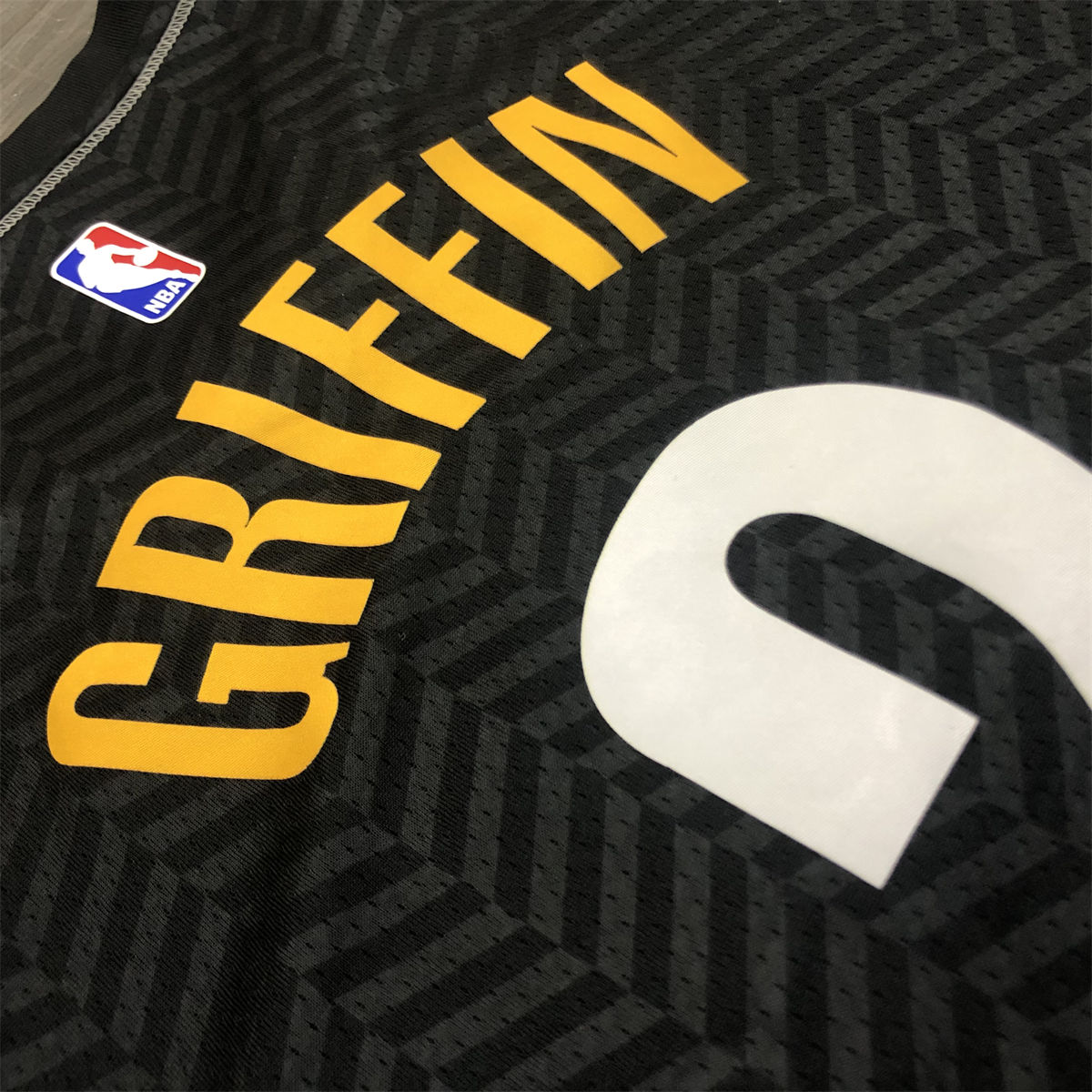 NBA Brooklyn Nets V-Neck Black Jersey GRIFFIN#2 S-XXL