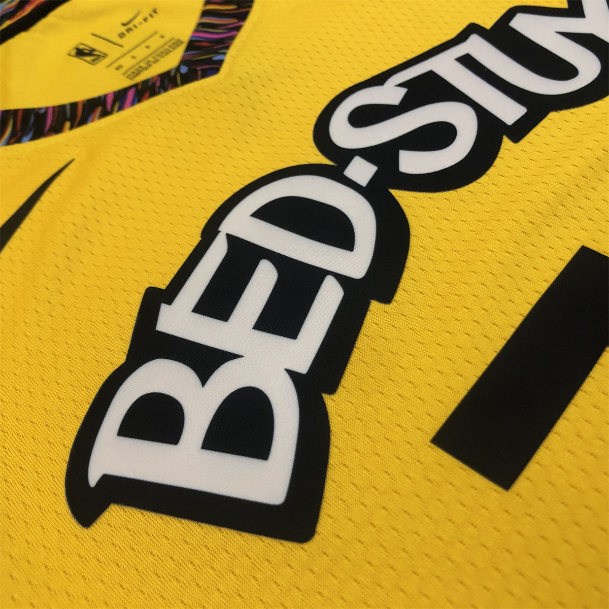 NBA Brooklyn Nets V-Neck Yellow Jersey BIGGIE#72 S-XXL