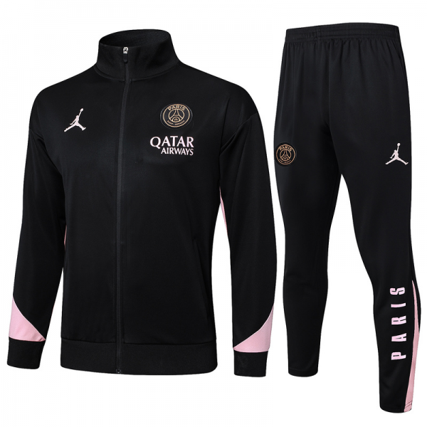 2024/25 Paris Black Jacket Training Suit Set Football Team Shirt Sports Fashion