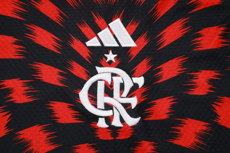 2025/26 Flamengo Red Black Training Set Shirt and Shorts