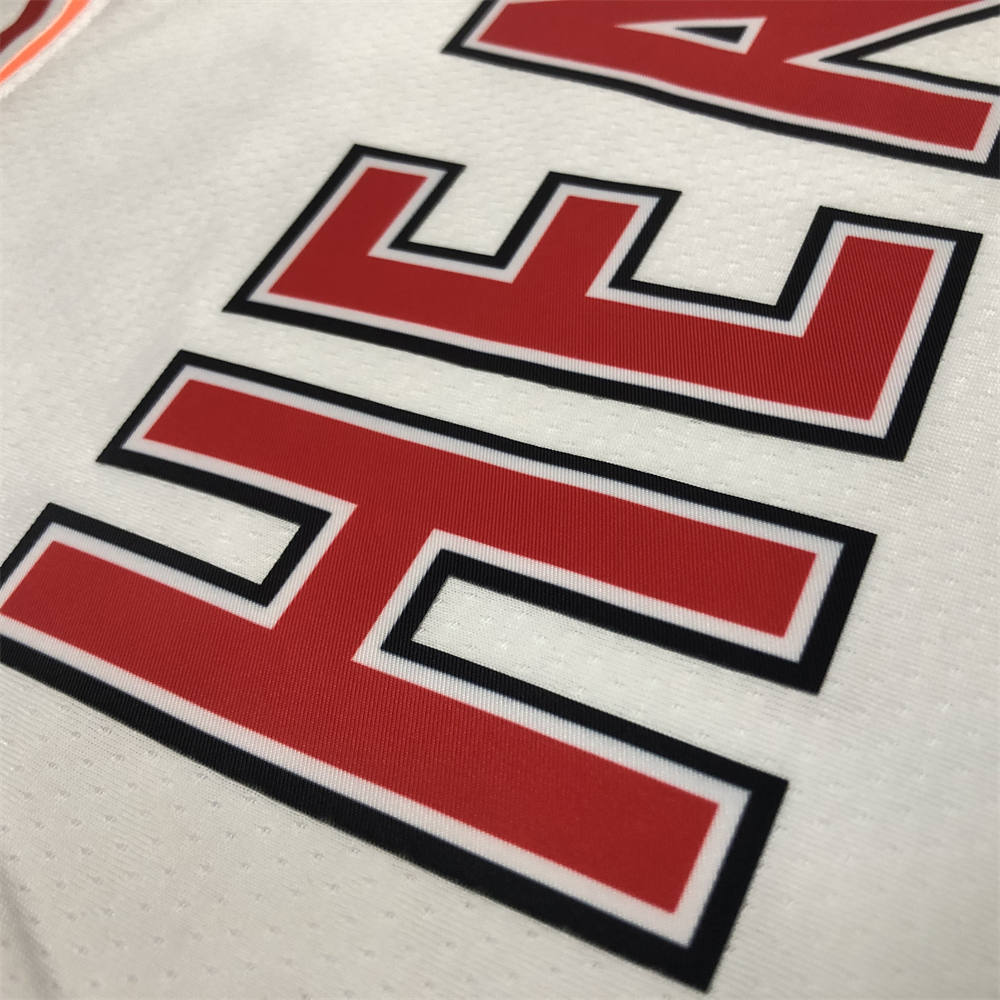 NBA Miami Hearts V-Neck White Jersey WADE#3 S-XXL