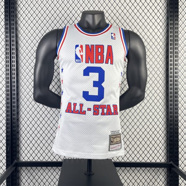 NBA Retro 2003 All-Star White Jersey IVERSON#3 S-XXL