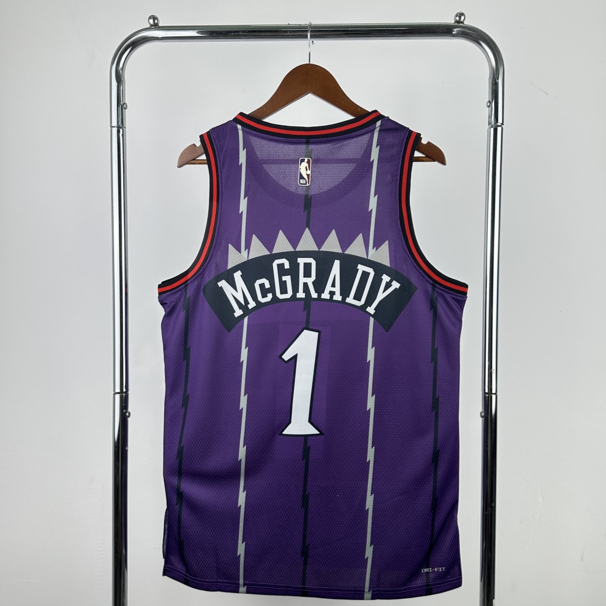 NBA Toronto Raptors Round Neck Purple McGRADY#1 jersey S-XXL