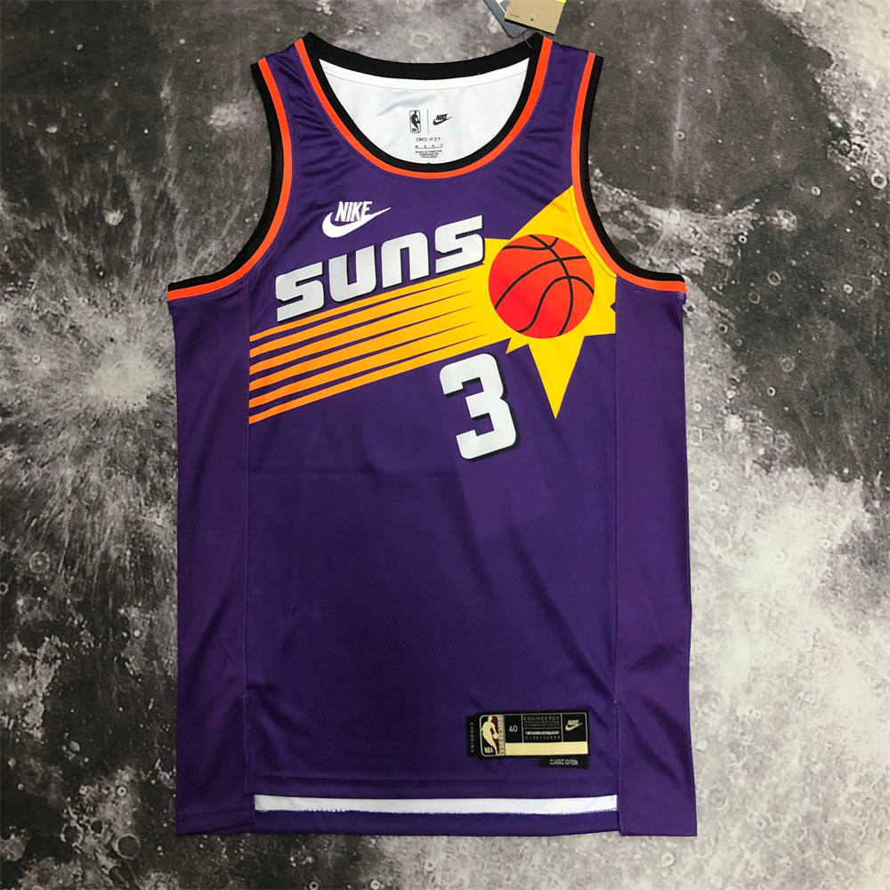 NBA Phoenix Suns Round Neck Purple Retro Style jersey S-XXL