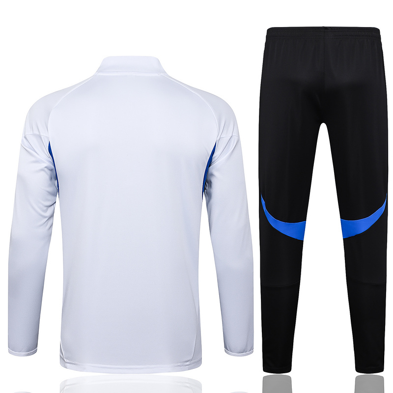 202526 Manchester United White Long-sleeved half-pull training kit Football team kit