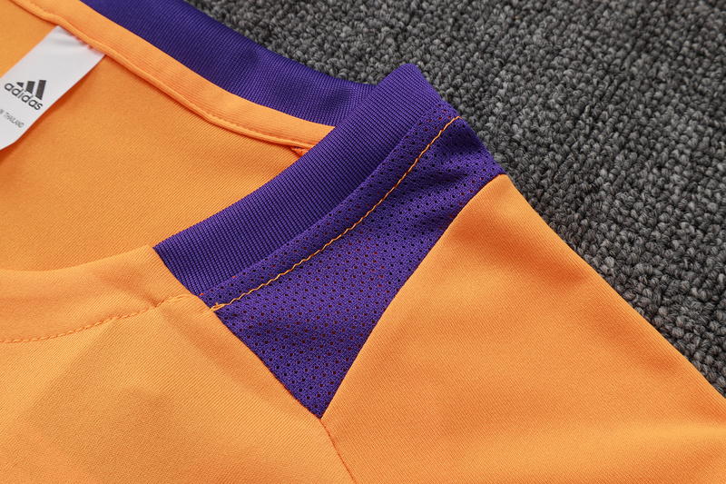24/25 Real Madrid Orange Black Training Set Shirt and Shorts