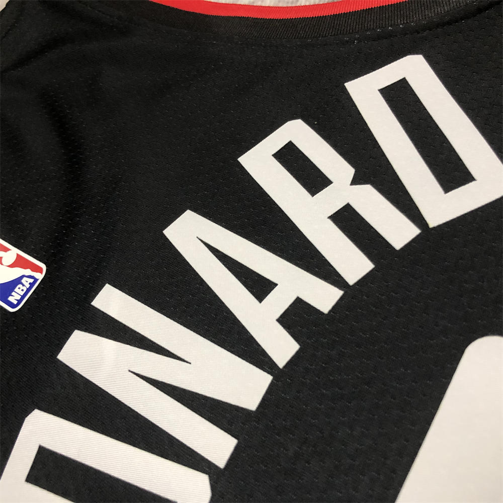 NBA Toronto Raptors V-Neck Black jersey LEONARD#2 S-XXL
