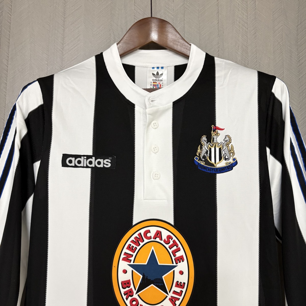 Retro Newcastle United 1997/99 Long Sleeve Home jersey Fan Version