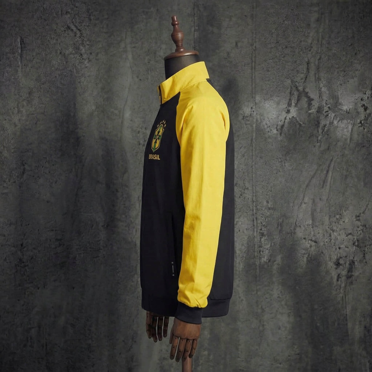 2026 Brazil Black and Yellow Windbreaker
