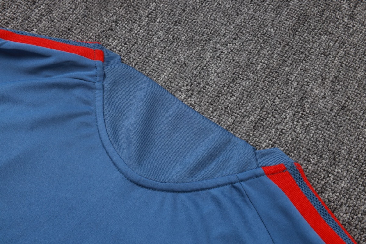 2026 Bayern Munich Mid Blue Training Set Shirt andShorts