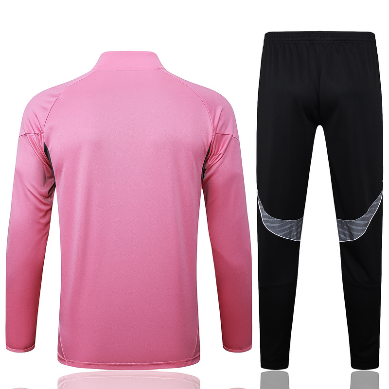202526 Miami Pink Long-sleeved half-pull training kit Football team kit