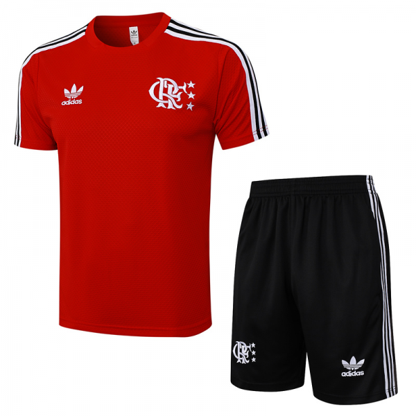 2025/26 Flamengo Red Training Set Shirt and Shorts