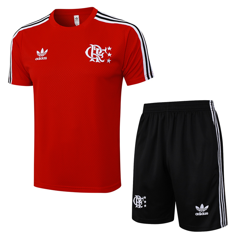 2025/26 Flamengo Red Training Set Shirt and Shorts