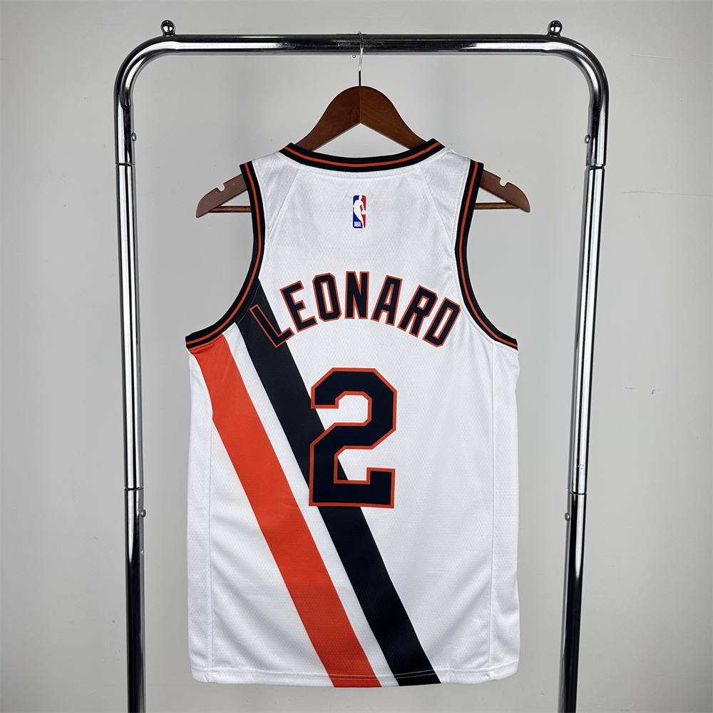 NBA Los Angeles Clippers 2020 Round Neck City Edition White Jersey LEONARD#2 S-XXL