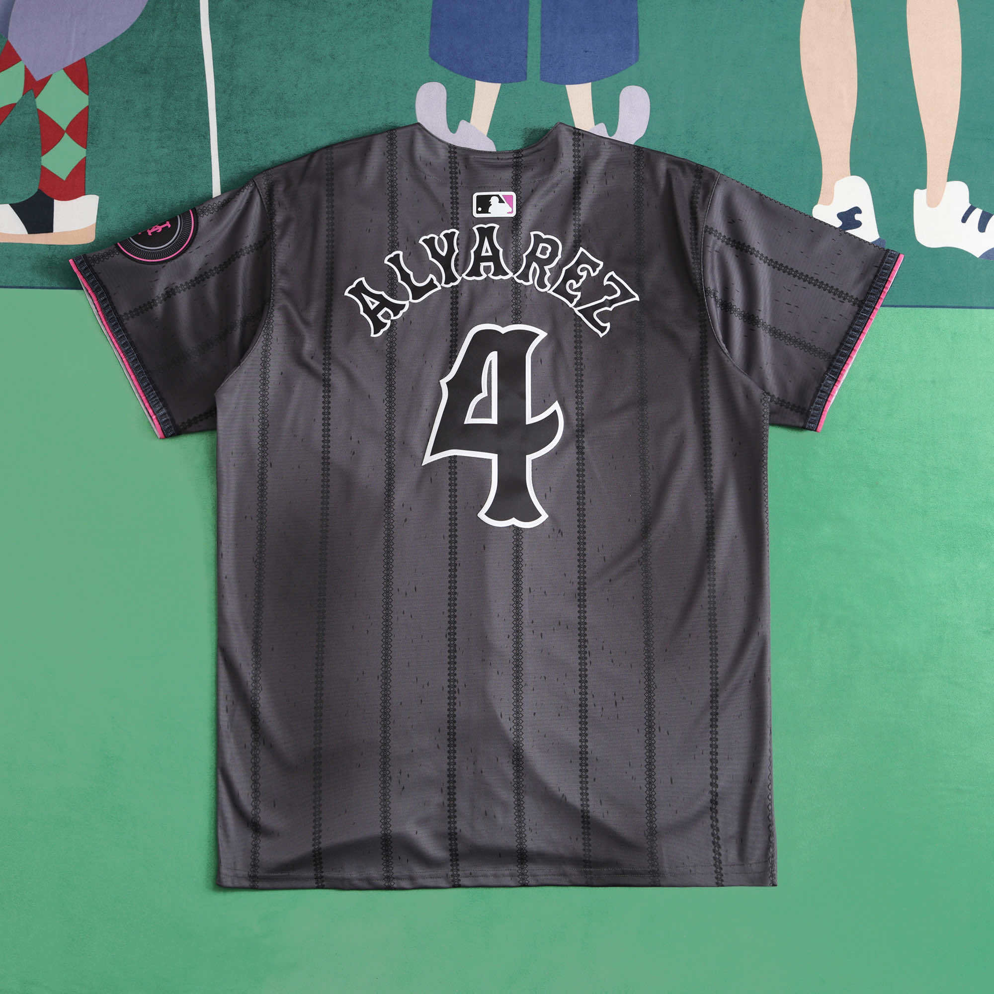 MLB New York Mets Dark Gray Jersey