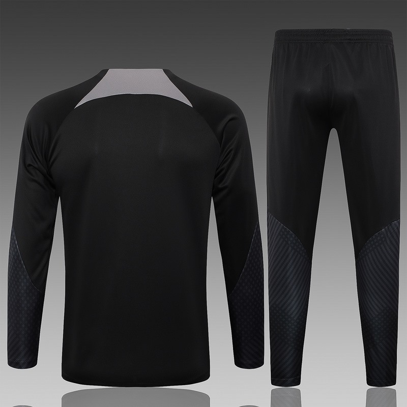 24/25 Corinthians Black Long-sleeved half-pull training kit Football team kit