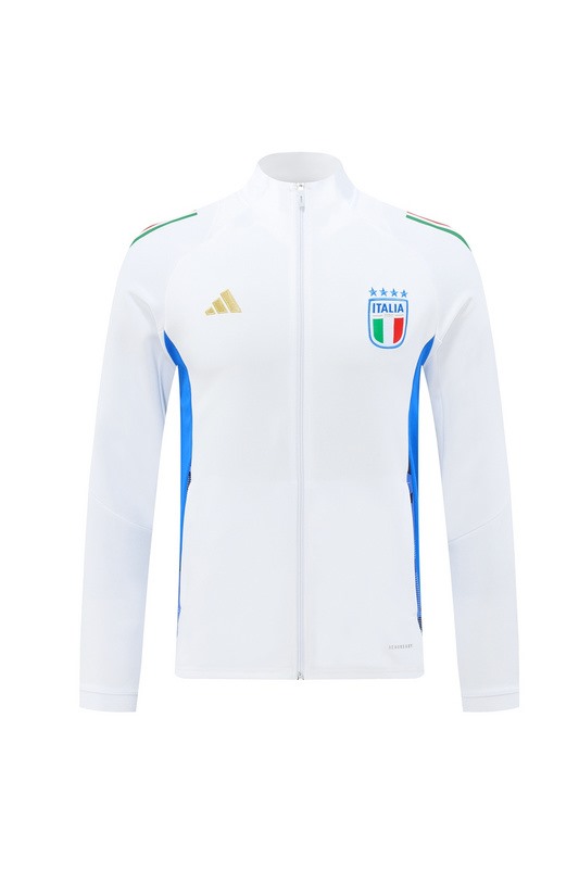 2024 Italy White Jacket Training Suit Set Football Team Shirt Sports Fashion