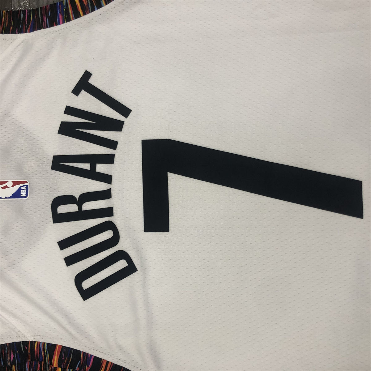 NBA Brooklyn Nets V-Neck White Jersey DURANT#7 S-XXL