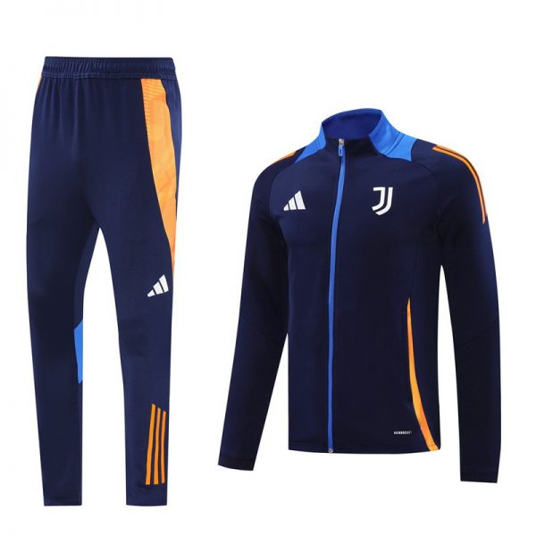 2024 Juventus Royal Blue Jacket Training Suit Set Football Team Shirt Sports Fashion