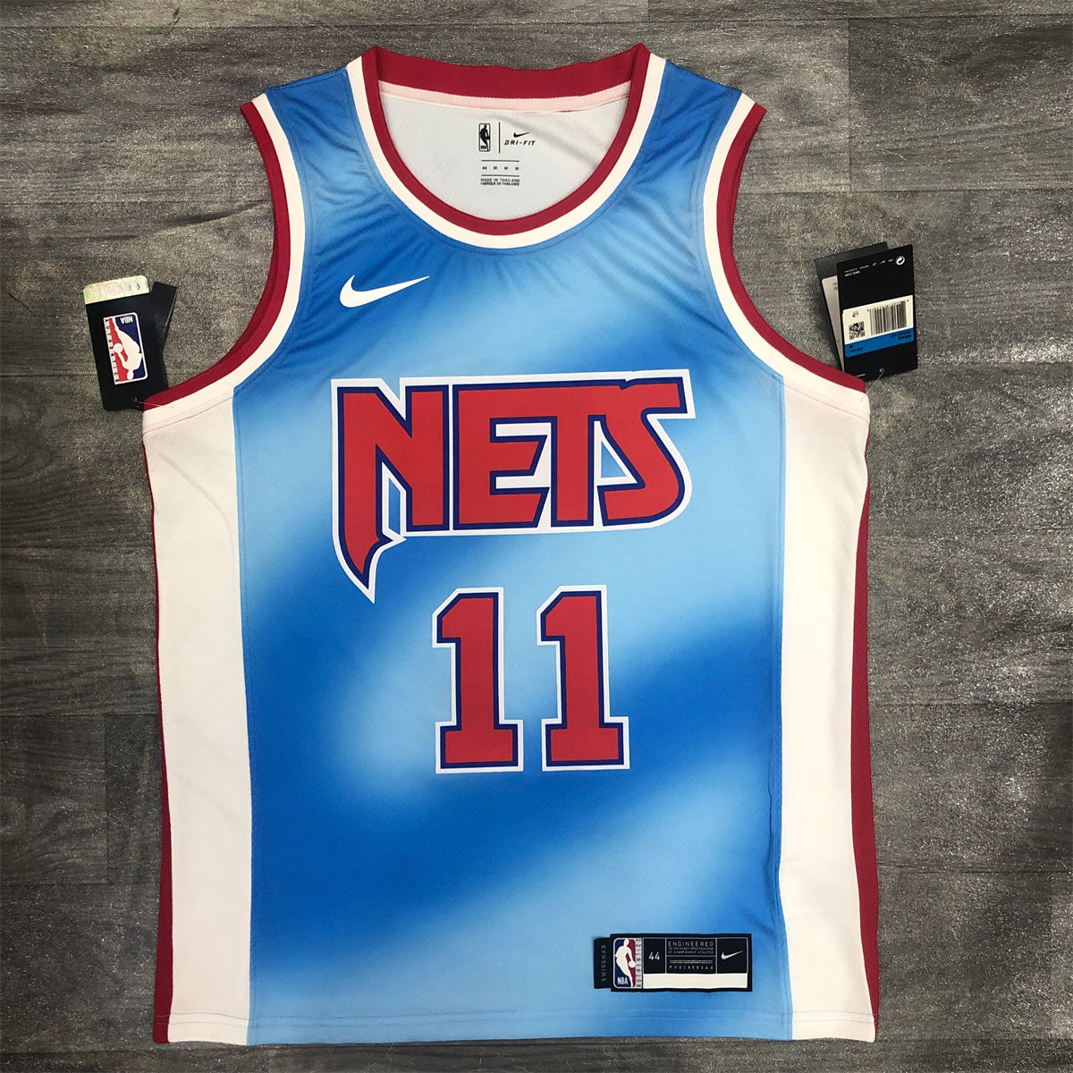 NBA Brooklyn Nets Round neck Blue Jersey IRVING#11 S-XXL