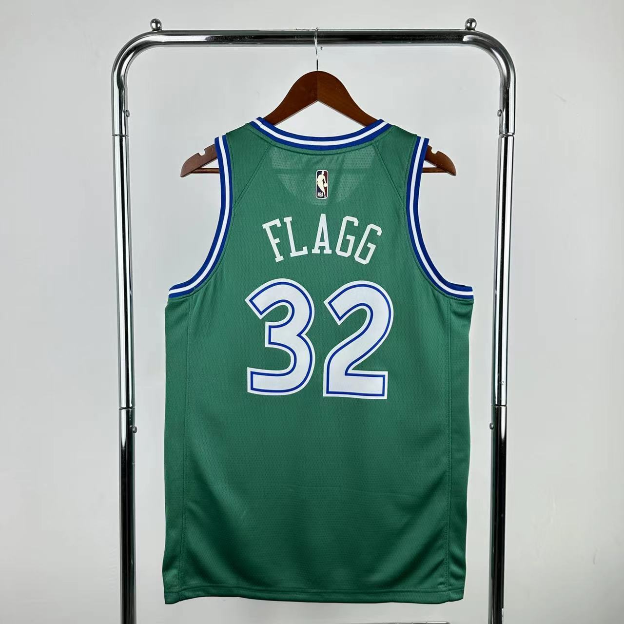NBA Dallas Mavericks Round Neck Green Jersey FLAGG#32 S-XXL