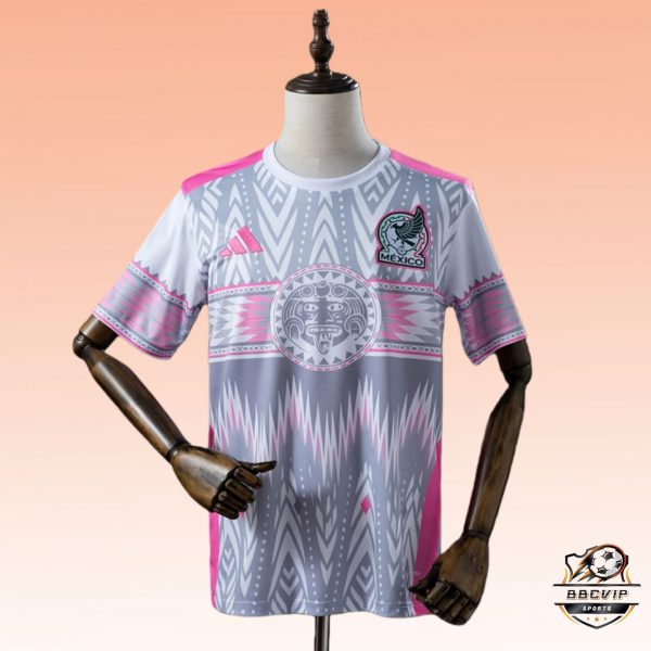 2025/26 Mexico Special Edition Grey and Pink Jersey Fan Version