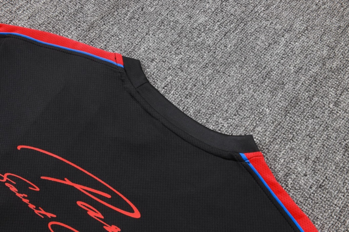 2026 PSG Black Training Set Shirt and Shorts