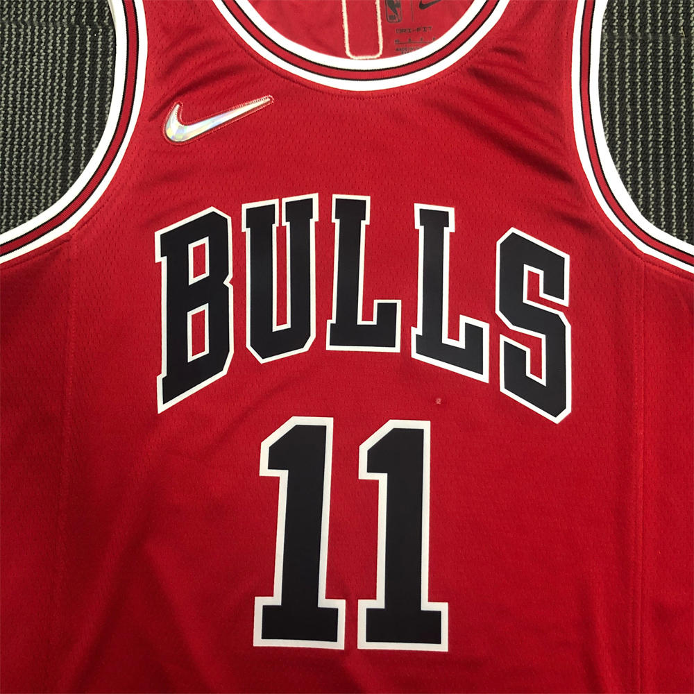 NBA Chicago Bulls Round Neck Red 75th anniversaryJersey DeROZAN#11 S-XXL