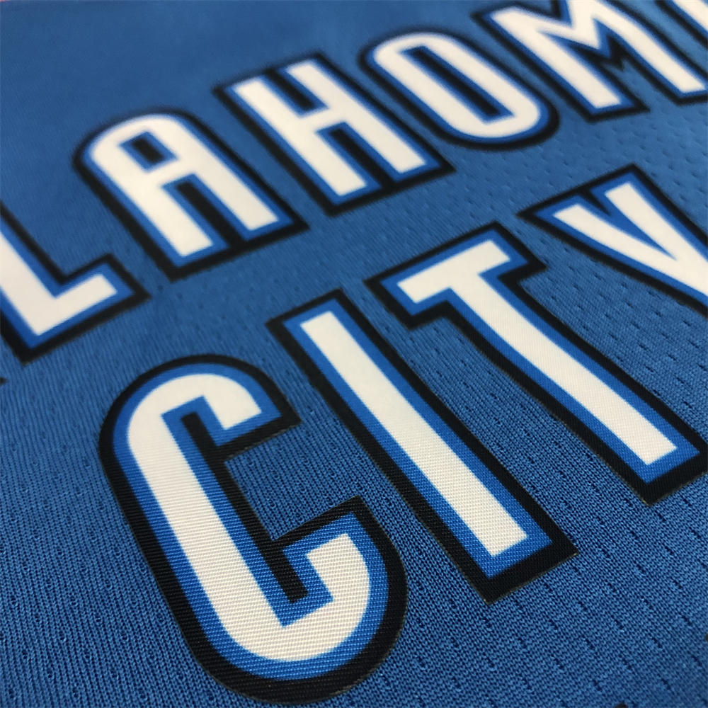NBA Oklahoma City Thunder V-Neck Blue Jersey DURANT#35 S-XXL