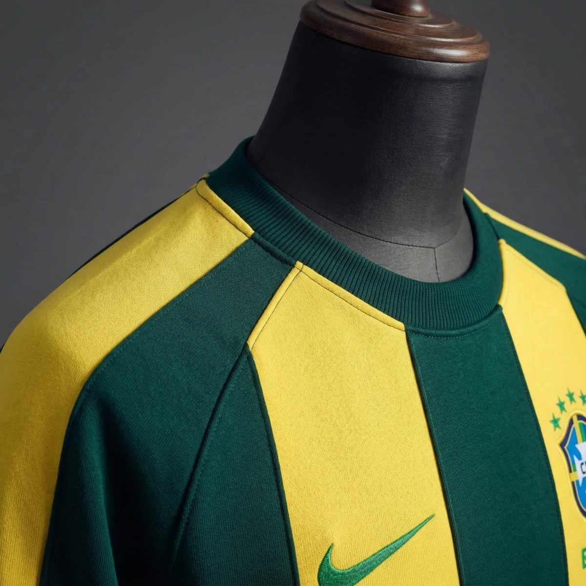 2026 Brazil Long Sleeve Yellow & Green Sweatshirt