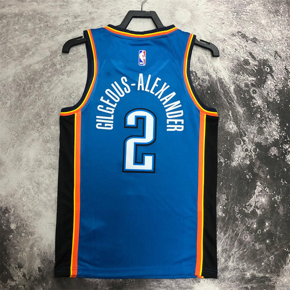 NBA Oklahoma City Thunder Jersey GILGEOUS-ALEXANDER#2 S-XXL