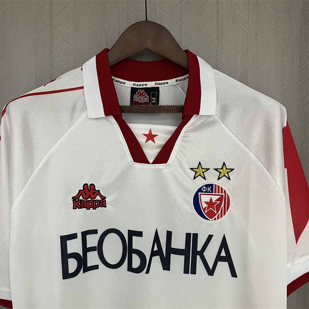 Retro Belgrade1995/97 Red Star Away jersey Fan Version