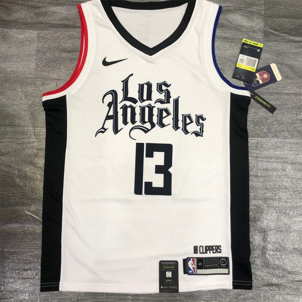NBA Los Angeles Clippers V neck White Jersey GEORGE#13 S-XXL