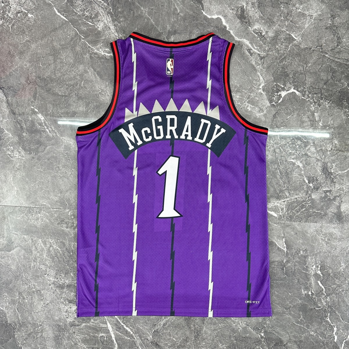 NBA Toronto Raptors Round Neck Purple McGRADY#1 jersey S-XXL