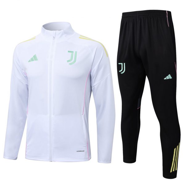 2025/26 Juventus white Jacket Training Suit Set Football Team Shirt Sports Fashion
