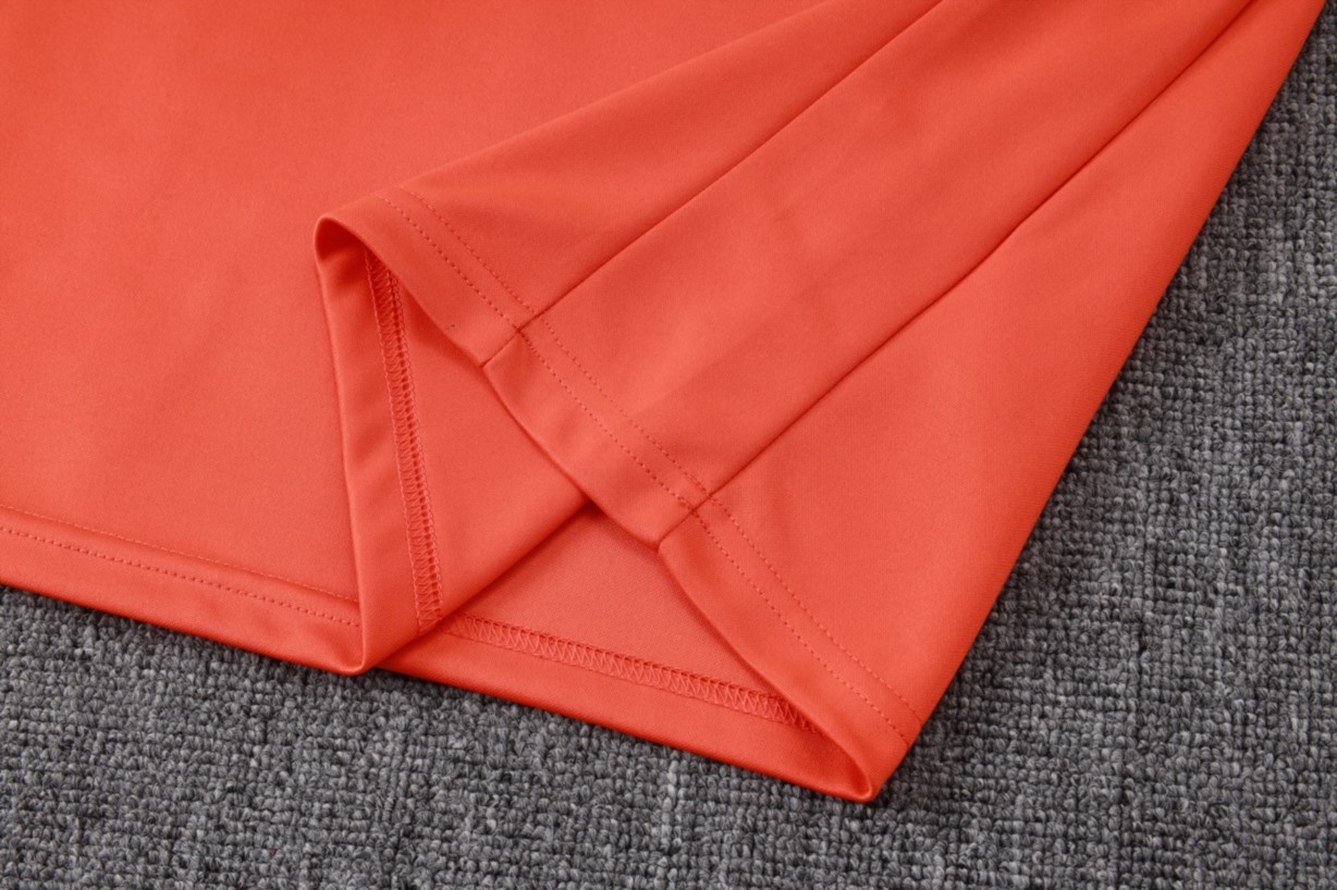 202526 Brazil Orange Long-sleeved half-pull training kit Football team kit