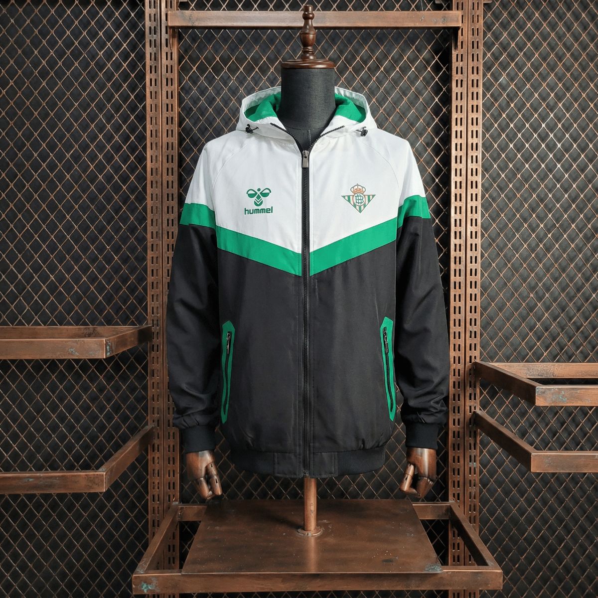 2026 Real Betis Black and White Windbreaker Sport Unifom