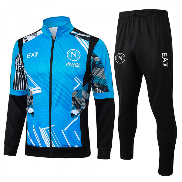 2024/25 Naples Take blue Jacket Training Suit Set Football Team Shirt Sports Fashion