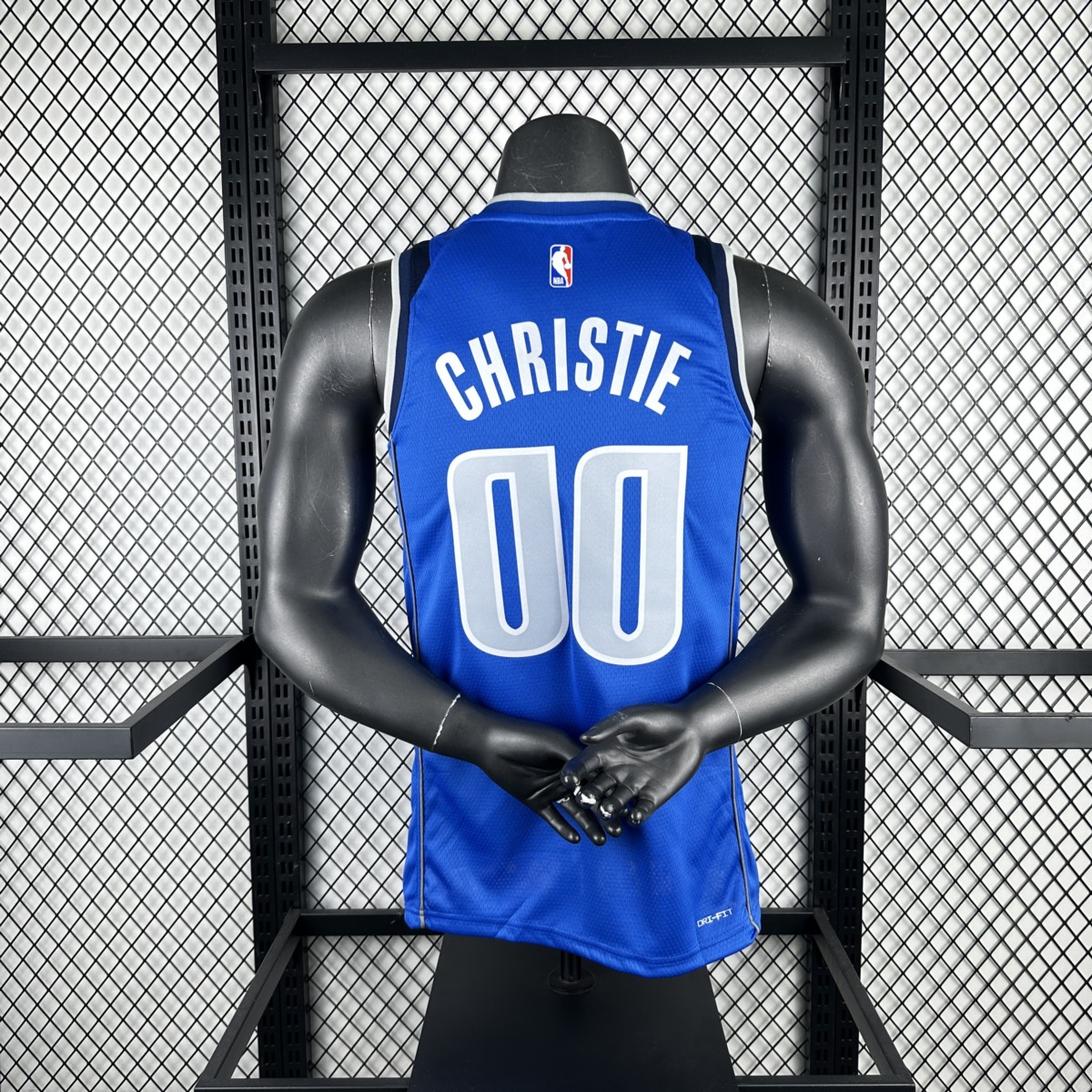NBA Dallas Mavericks V-Neck Blue Jersey CHTISTIE#00 S-XXL