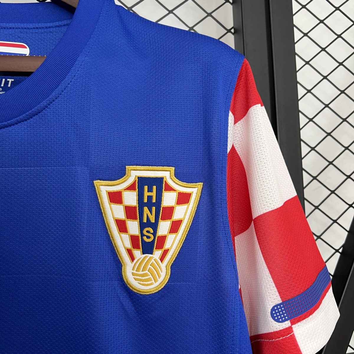 Retro Croatia 2010 Awat Blue jersey Fan Version