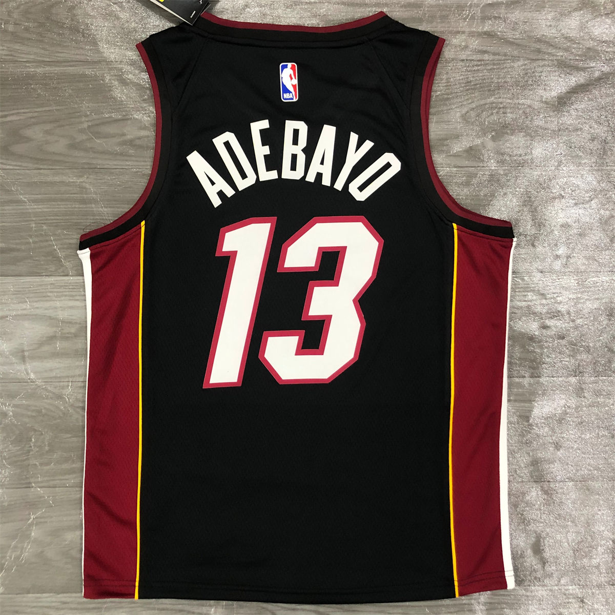 NBA Miami Hearts V-Neck Black Jersey ADEBAYO#13 S-XXL