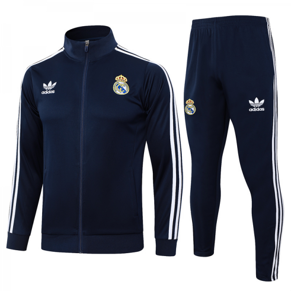 2024/25 Real Madrid Royal blue Jacket Training Suit Set Football Team Shirt Sports Fashion