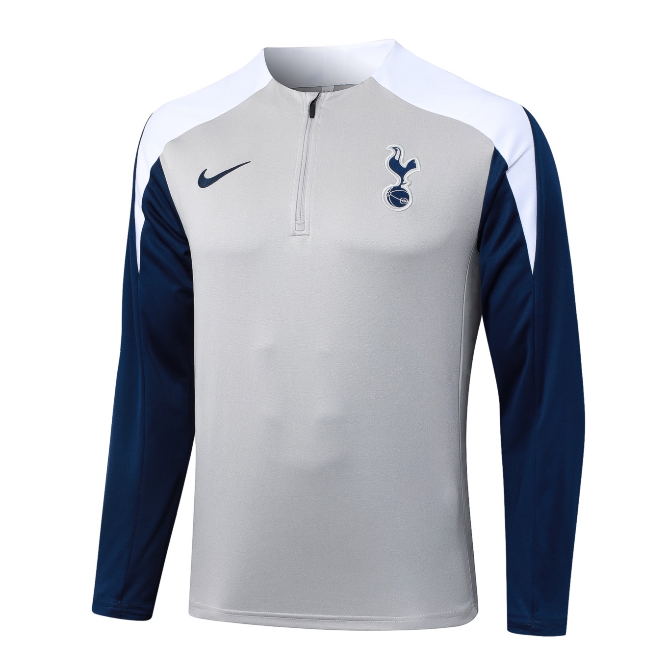 202526 Tottenham Light gray  Long-sleeved half-pull training kit Football team kit