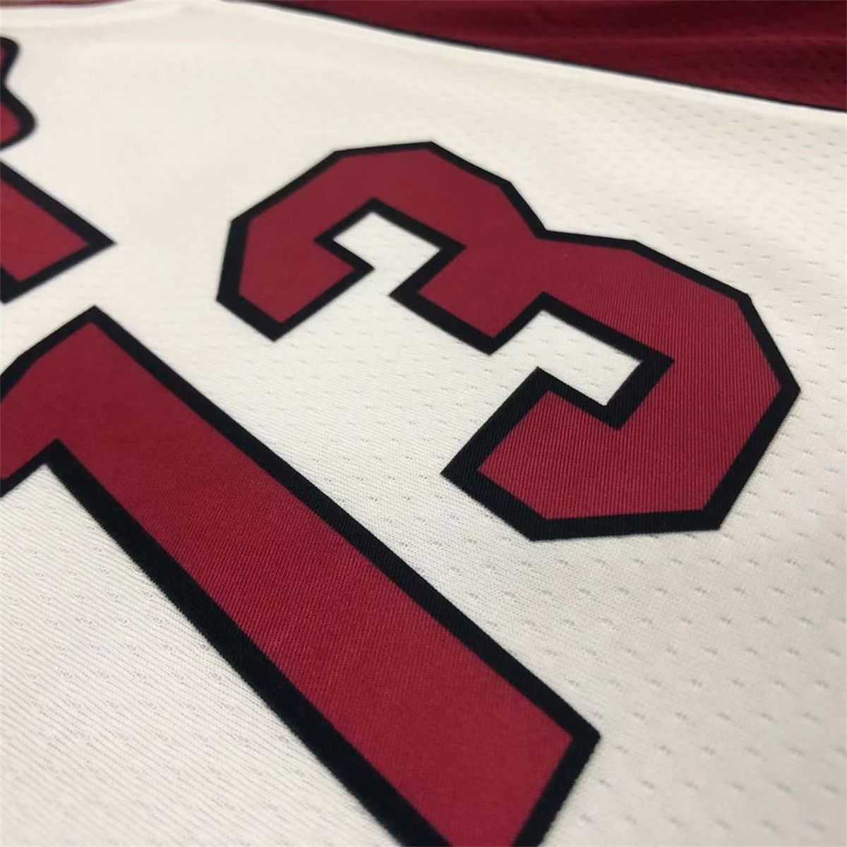 NBA Miami Hearts V-Neck White Jersey ADEBAYO#13 S-XXL