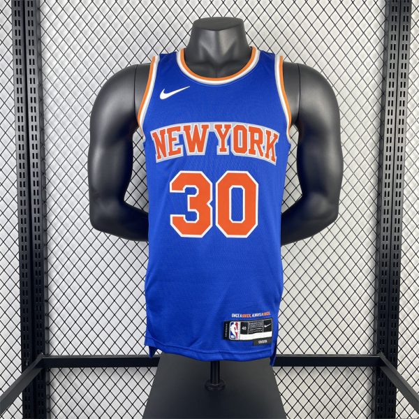 NBA New York Knicks Round Neck Blue jersey RANDLE#30 S-XXL