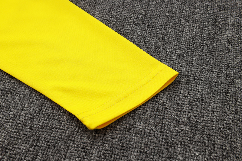 24/25 Dortmund Yellow black Long-sleeved half-pull training kit Football team kit